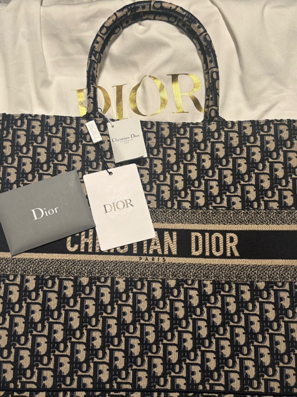 Large Dior Book Tote